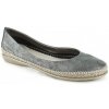 The Flexx dámske kožené mokasíny 1118 cínové Šedá