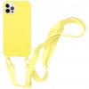 AppleKing silikónový kryt s nastaviteľným popruhom pre iPhone 11 Pro - žltý - možnosť vrátiť tovar ZADARMO do 30tich dní