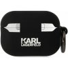 Karl Lagerfeld 3D Logo Silikónový obal AirPods Pro 2 čierny KLAP2RUNKC