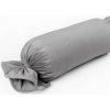 Biante Zamatový vankúš valec bonbon Velvet Prémium SVP-039 Sivý 15x60 cm
