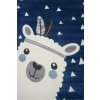 Najkoberce Kiddy LAMA modrý 100x150 cm