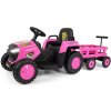 Elektrický traktor s prívesom Rolly ružový