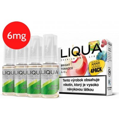 Ritchy Liqua Elements 4Pack Bright tobacco 4 x 10 ml 6 mg