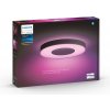 Philips Hue 41164/30 / P9 LED stropné svietidlo Infuse L 1x52,5W | 3700lm | 2200-6500K | RGB - stmievateľné, Bluetooth, White and color Ambiance, čierna