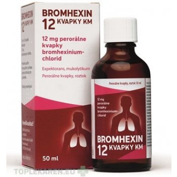 Bromhexin 12 kvapky KM gtt.por.1 x 30 ml