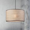 Lamkur Závesné svietidlo Penelope, Ø 35 cm, svetlo hnedá, 1-pl - LW749595