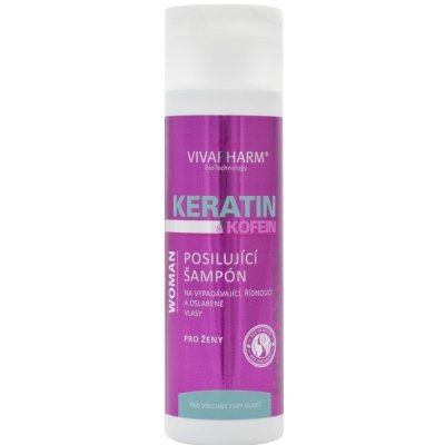 Vivaco VivaPharm keratínový šampón s kofeínom pri vypadávaní vlasov 200 ml