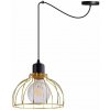 Light Home Závesné svietidlo Mobi Spider, 1x zlaté drôtené tienidlo, (výber z 2 farieb konštrukcie)