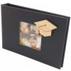 Fotoalbum s promočnou čiapkou, Farba albumu 900 - čierna , darček na promócie