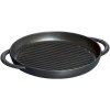 Staub Okrúhly liatinový gril 26 cm, čierna 1004005