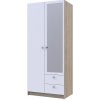 Nabbi Rivalda so zrkadlom dub sonoma / biela 80,2 cm