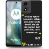 Picasee silikónový čierny obal pre Motorola Moto E14 - Kazma - SVĚT PATŘÍ TĚM, CO SE NEPOSEROU