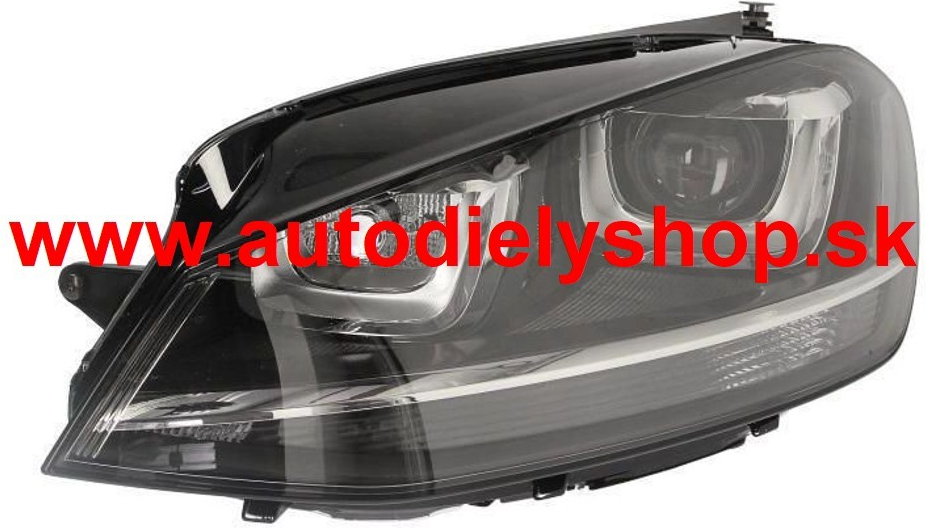 VW GOLF VII 2012- Predné svetlo, ľavé /DEPO-LAMP/ D3S-H7