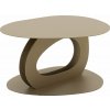 Béžový kovový konferenčný stolík 55x66 cm Tonda – Spinder Design