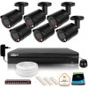 DAHUA zostavy Dahua IP monitorovacia súprava 4MPx 2K 6 vonkajších čiernych kamier s 1TB diskom