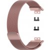 MojRemienok.sk Milánsky ťah celokovový náhradný remienok pre Huawei Watch Fit a Huawei Watch Fit New a SE Farba: ružová
