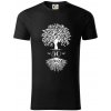 Narodeninový strom 50 - Tričko z organickej bavlny - M ( Čierna )