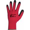 Povrstvené rukavice CXS Alvaros - veľkosť: 8/M, farba: červená/čierna