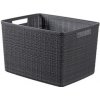 CURVER JUTE L 20L Košík 36 x 28 x 23 cm, tmavo sivý 01907-G44