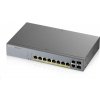 Zyxel GS1350-12HP 12portový inteligentný spravovaný CCTV PoE switch, dlhý dosah, 130W, 10x GbE, 2x SFP GS1350-12HP-EU0101F