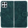 Peňaženkové kožené puzdro TIGER na Honor X8 4G – Zelená