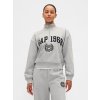 GAP Oversize mikina s logom 1969 VintageSoft Sivá XXL Sivá Sivá