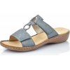 Dámske šľapky RIEKER 60885-12 modrá S6 36
