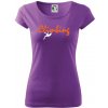 Climbing písací text - Dámske tričko Pure - XS ( Fialová )