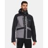 KILPI TD ARCHER-M Čierna pánska hardshellová bunda - 3XL