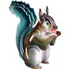 Woodcraft Drevené 3D puzzle Veverička farebná