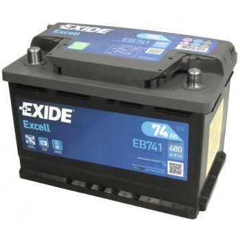 Exide Excell 12V 74Ah 680A EB741