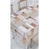 IMPOL TRADE Obrus PVC 3581561, návin 20 m x 140 cm, patchwork hnedý