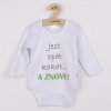 New Baby Body s potlačou Jesť spať kakať...a ZNOVU