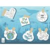Prestierka 30 x 40 cm papier SAVE THE OCEAN, 250 ks 100031924