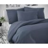 Kvalitex Luxury Collection tmavo šedé satén obliečky 200x220 2x70x90