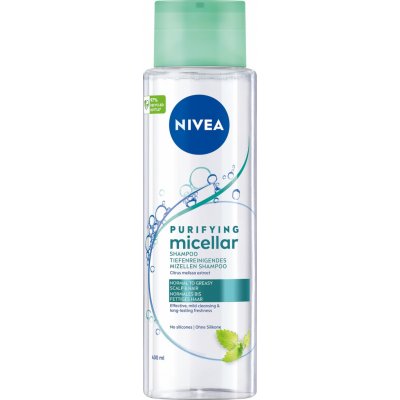 Nivea Osviežujúci micelárny šampón pre normálne až mastné vlasy (Micellar Shampoo) 400 ml