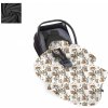 Deka do autosedačky, Happy bear light - dark gray
