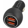 Tellur FCC8 Duální USB nabíječka do auta s QC 3.0, 6A černá