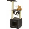 ŠKRABADLO pre mačky s búdkou | strom LEŽOVISKO Domček | STĹPIKY | 90cm F021