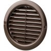 VENTS Mriežka okrúhla so sieťkou Ø125 mm hnedá