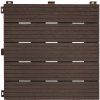 Hnedá plastová terasová dlažba FLOMA Cosmopolitan - dĺžka 30,5 cm, šírka 30,5 cm, výška 1,5 cm