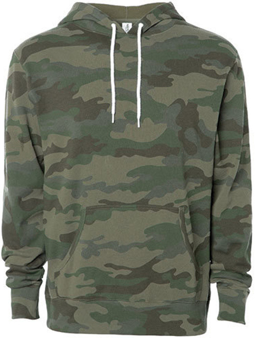 Independent Unisex mikina s kapucňou AFX90UNC Forest Camo