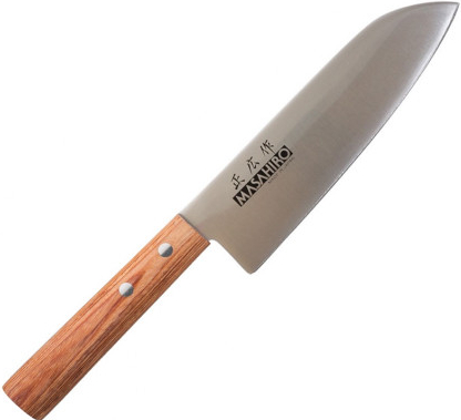 Masahiro Sankei Santoku nôž 165 mm hnedý