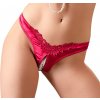 Cottelli G-string with Pearls 2321653 Red L