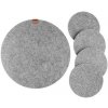 Vlnka Súprava filcových podložiek sivá