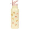A Little Lovely Company - nerezová fľaša na pitie, 500 ml - dúha