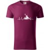 EKG kajak - Tričko z organickej bavlny - 2XL ( Fuchsiová )