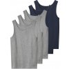 esmara chlapčenské tielko 5 kusov sivá/navy modrá
