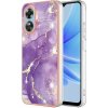 Akrylový kryt Marble Dual na Oppo A17 - Purple 002