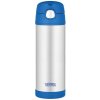 Thermos FUNtainer Detská termoska so slamkou - modrá 470 ml